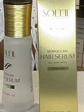 Soleil Moroccan Hydroline Hair Serum 2.03 Fl. Oz. 60ml (NIB) New With Tags Solei
